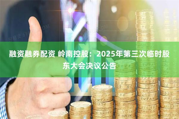 融资融券配资 岭南控股：2025年第三次临时股东大会决议公告